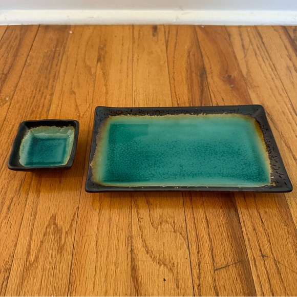 Miya Kosui Green Ceramic Sushi For Two Set - Picture 5 of 16